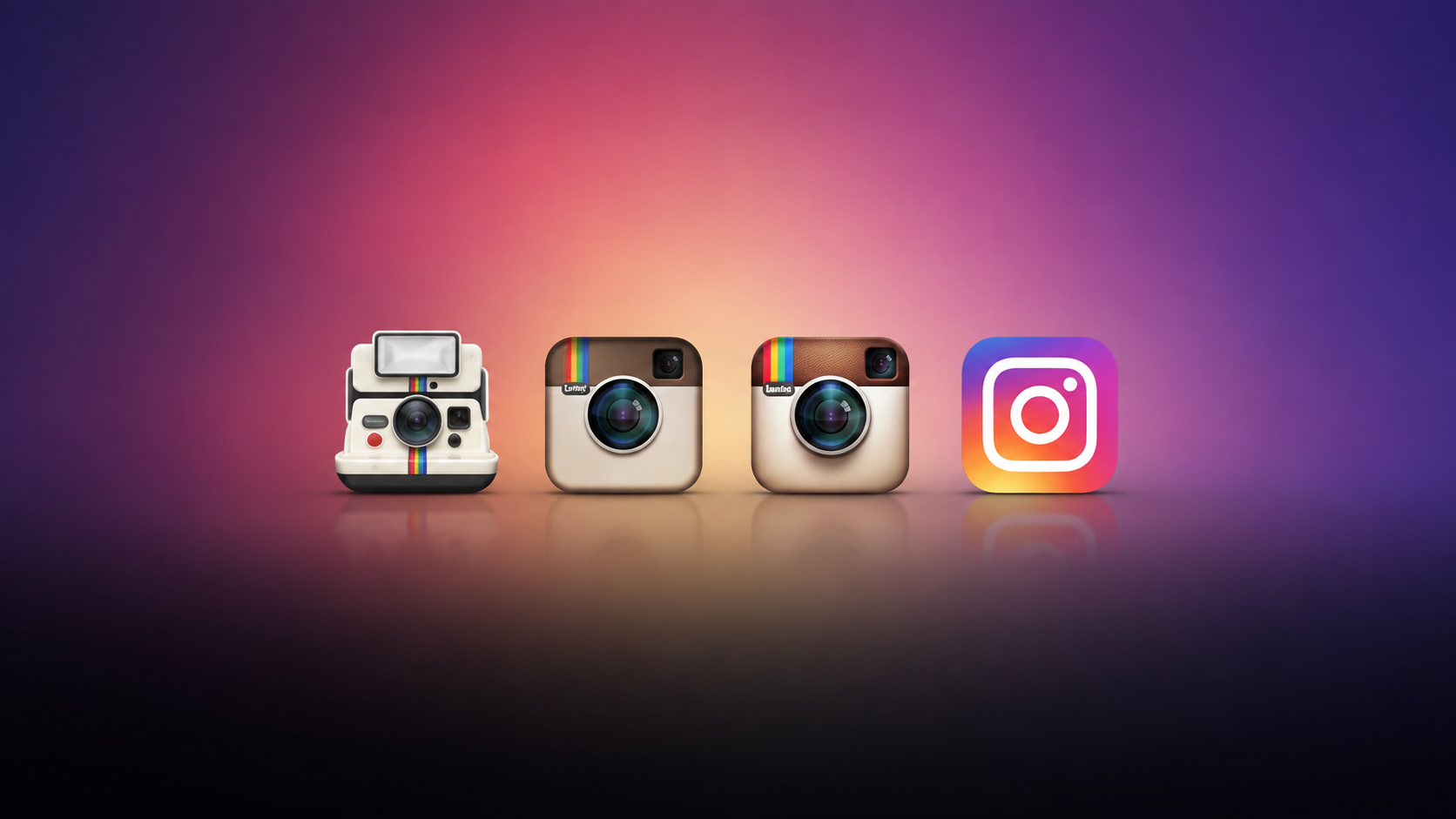Evolución del icono de Instagram, de la cámara Polaroid al degradado actual